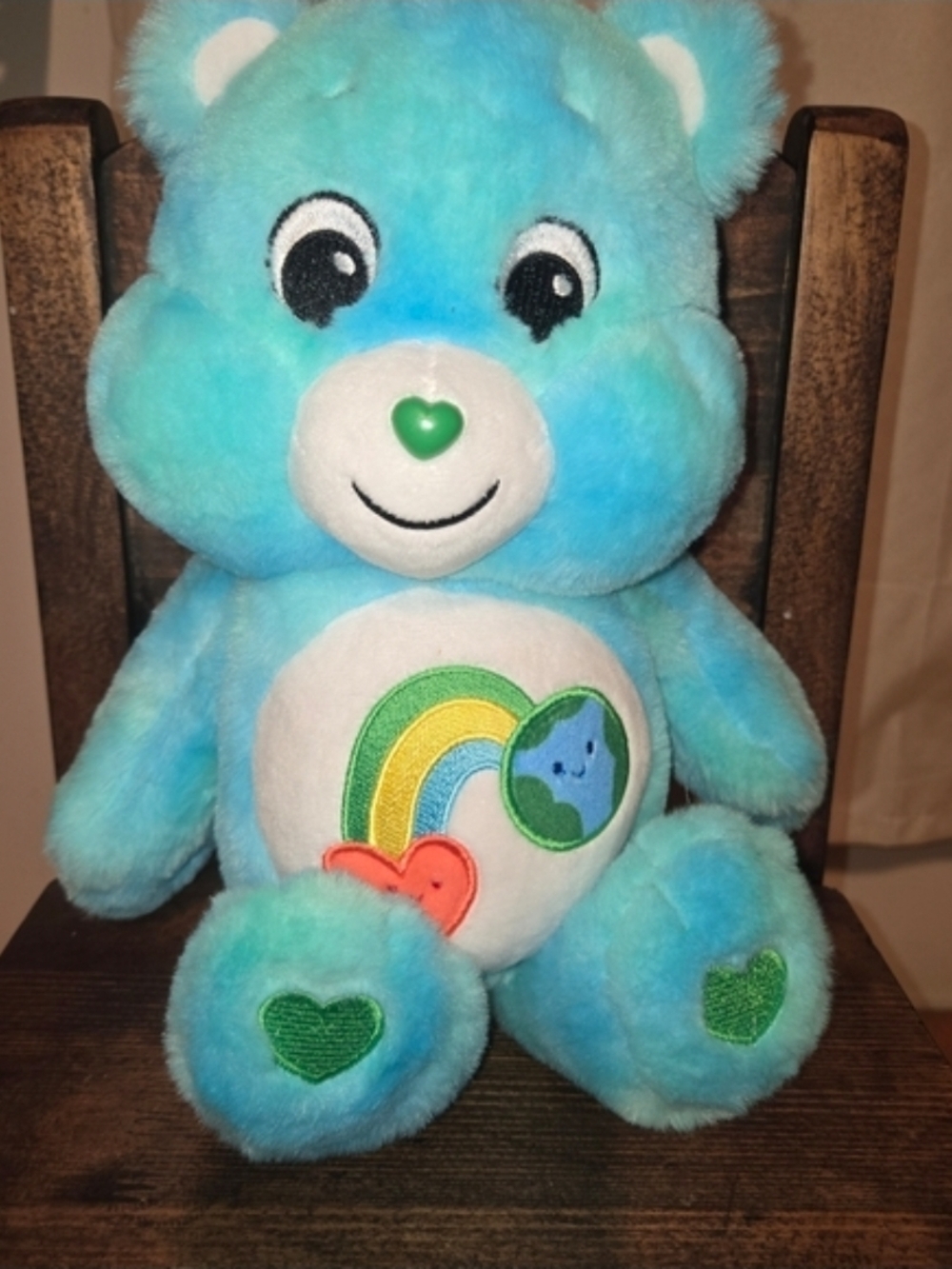 Care Bears Blue Rainbow Heart Nose Plush